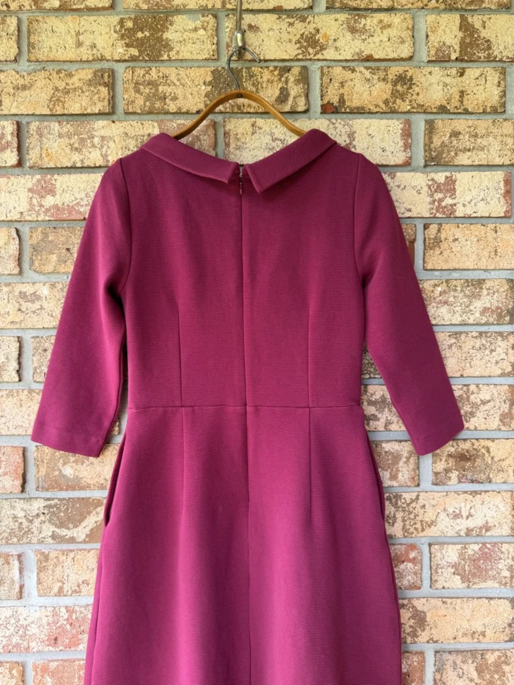 Boden Violet Ottoman Dress Women’s Size 6 Regular Ruby Color Pockets Beautiful! - Picture 8 of 11